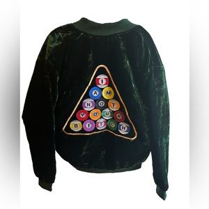 COPY - Mens Green Ball and Chain Pool Ball Jacket Size XL